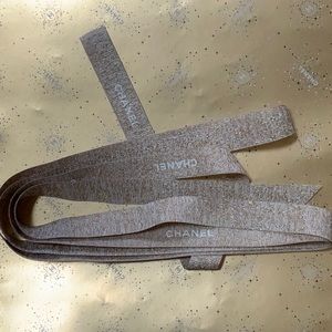 Chanel gift wrap ribbon 85 in long